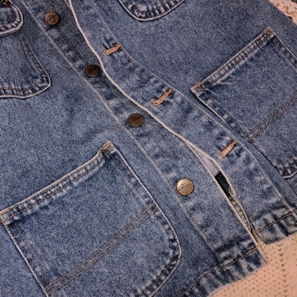 Vintage 70’s blue denim jean jacket size medium - Picture 9 of 12